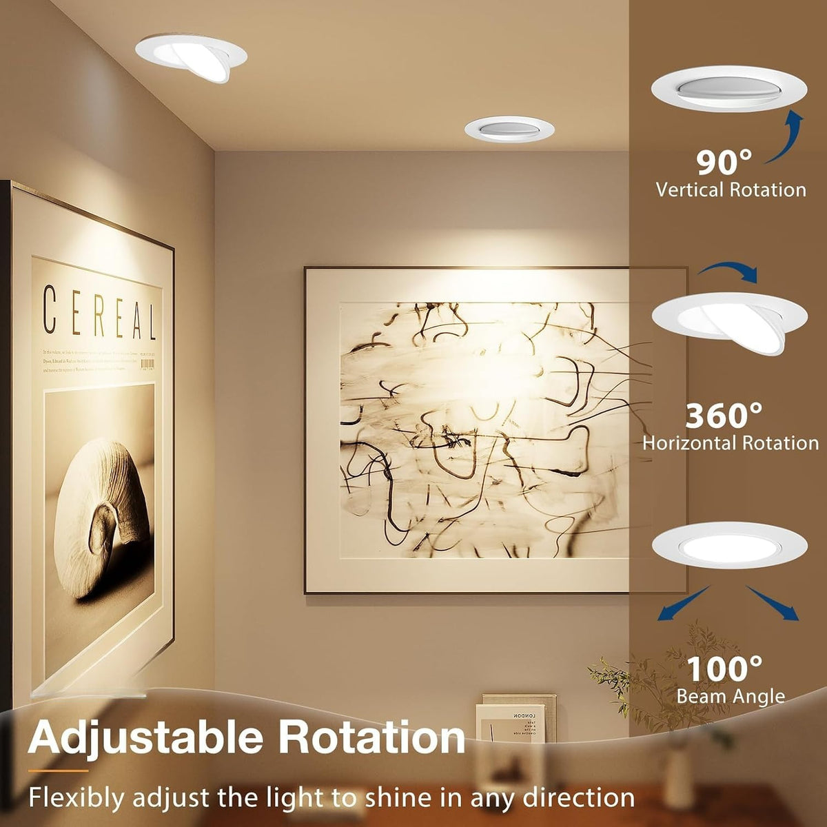 6in Gimbal Recessed Light 5CCT