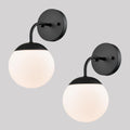 Modern Nordic Globe Wall Sconce Black