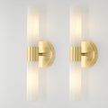 Modern Gold Tube Wall Sconces Set of 2