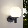 Porch Globe Outdoor Wall Sconce Black