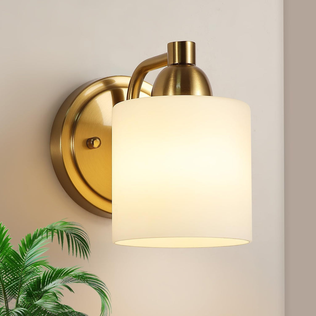 Gold Glass Wall Sconce