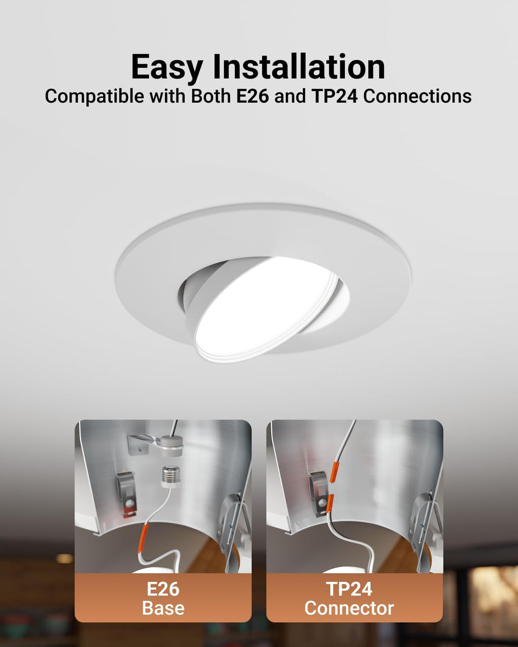 6in Gimbal Recessed Light 5CCT