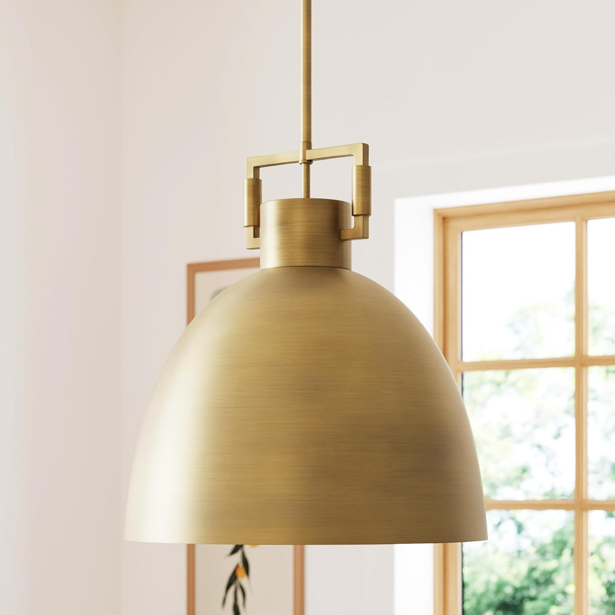 Brass Dome Pendant Light