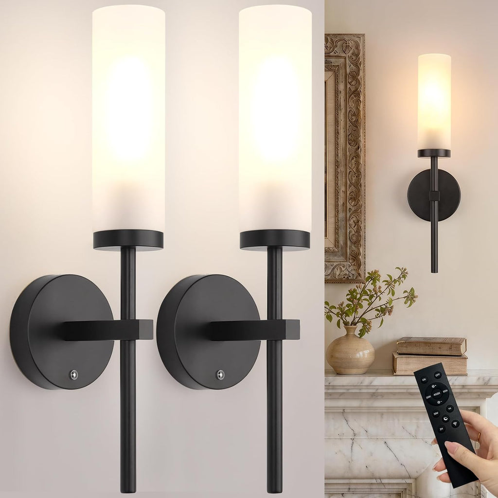 Battery Wall Sconces Set of 2