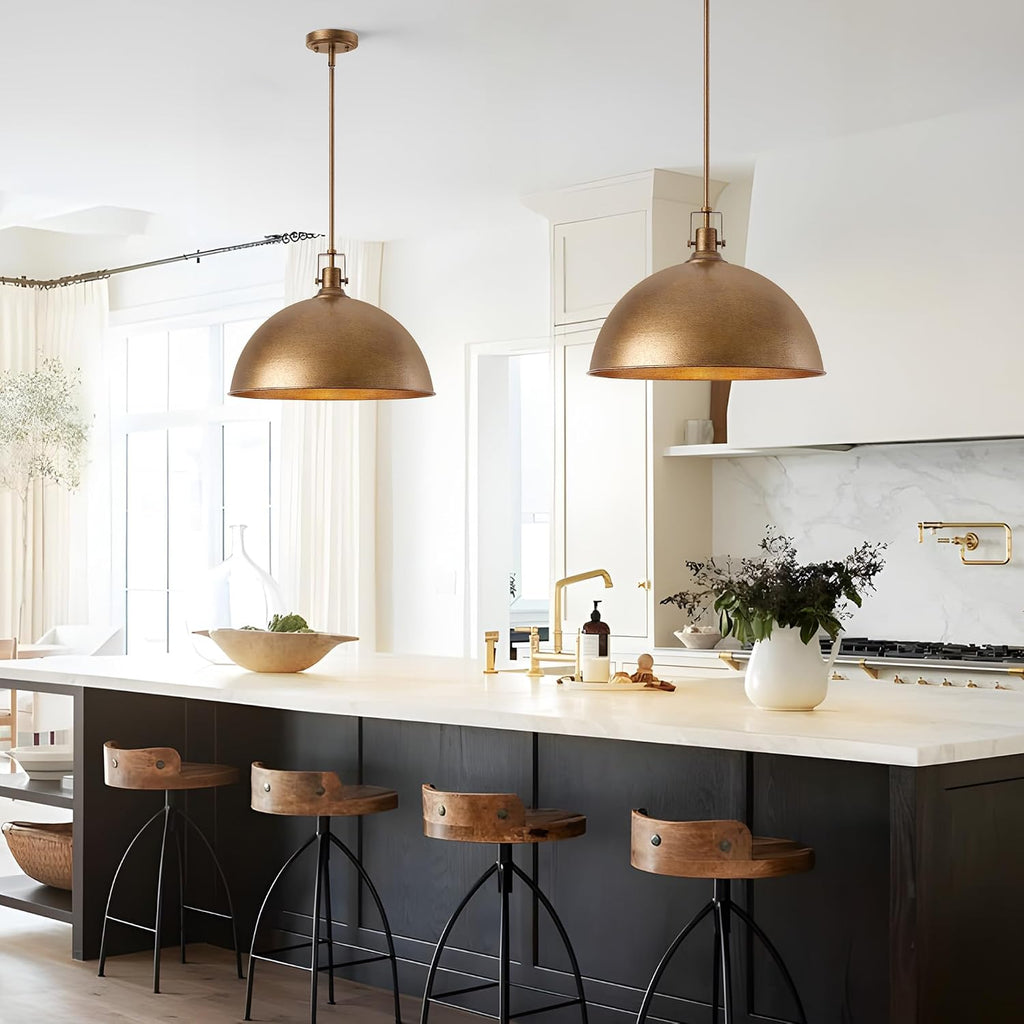17.7in Antique Dome Pendant Light