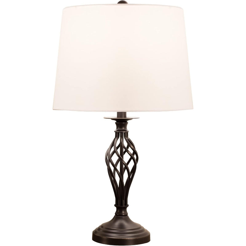 Home Spiral Cage Table Lamps Set of 2