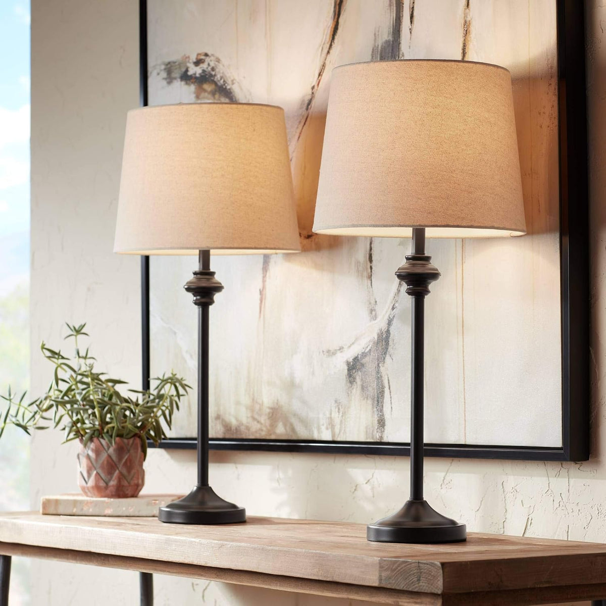 26in Buffet Table Lamps Set of 2
