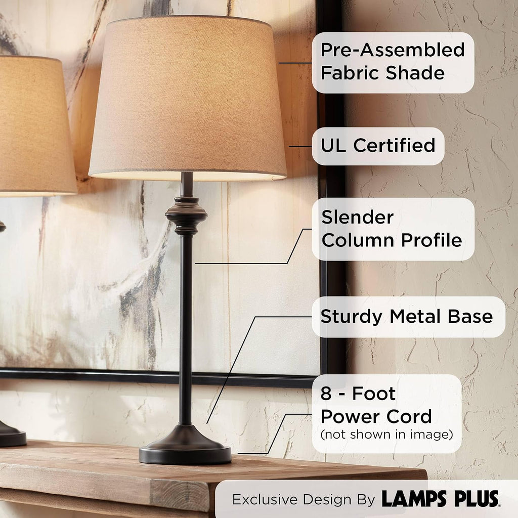 26in Buffet Table Lamps Set of 2