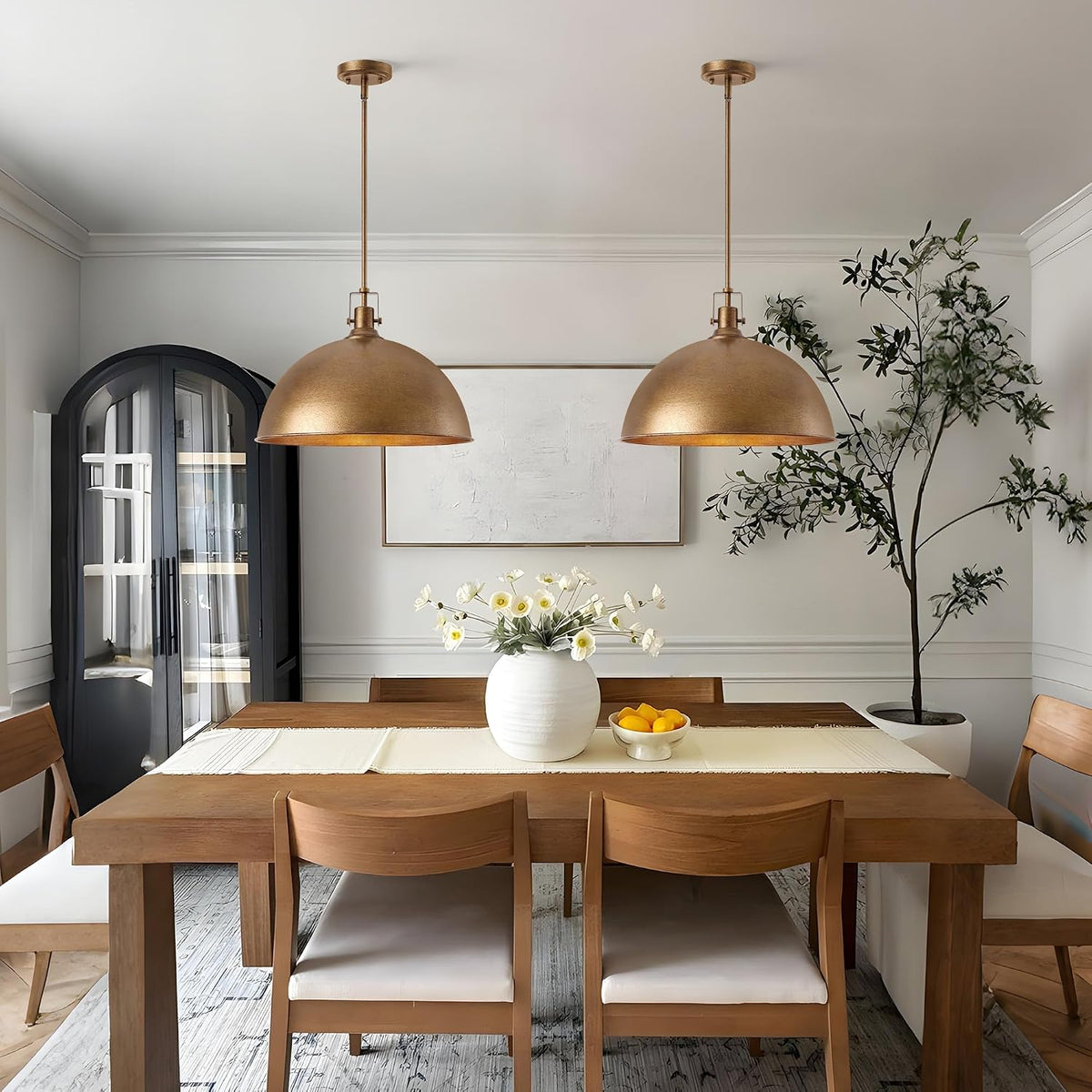 17.7in Antique Dome Pendant Light