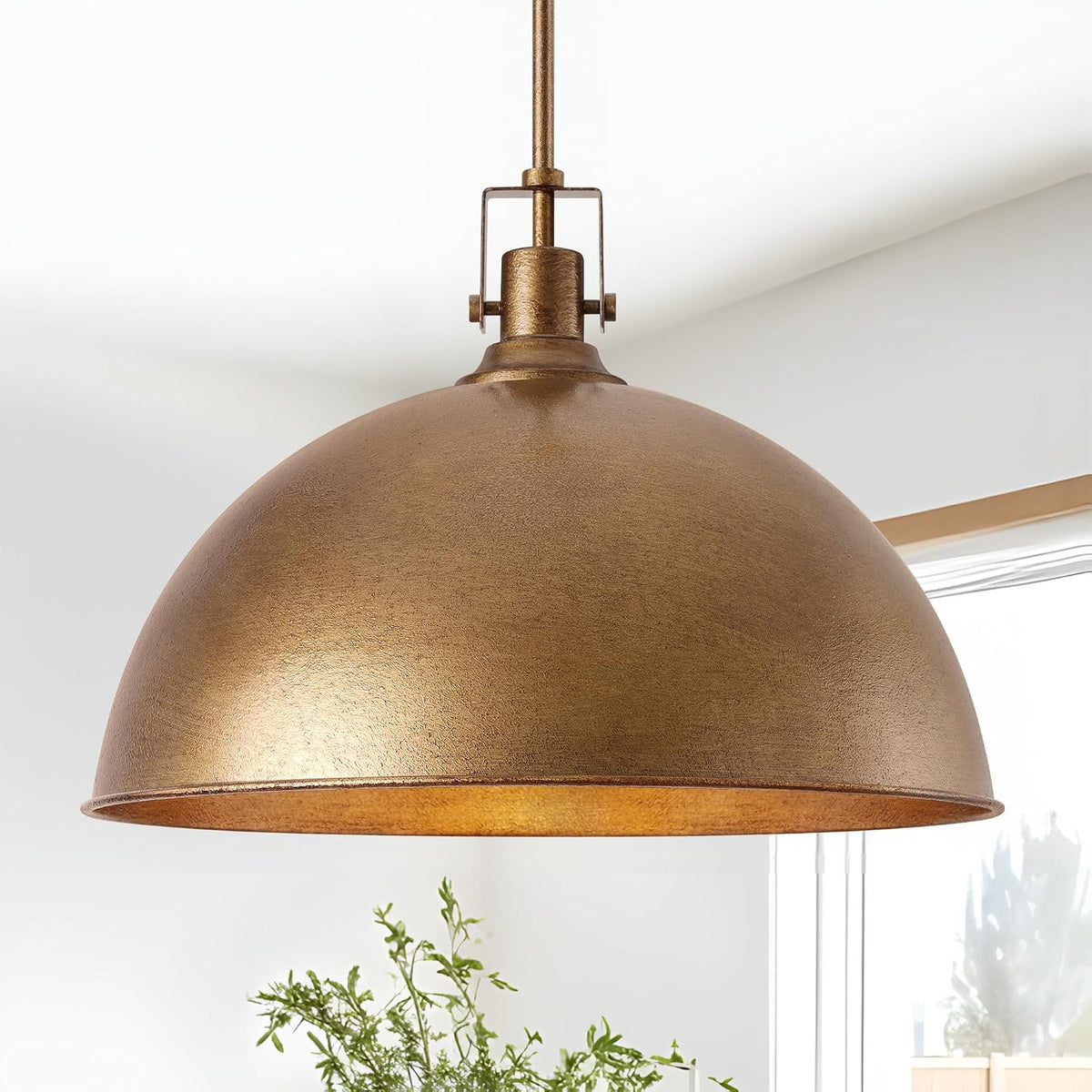 17.7in Antique Dome Pendant Light