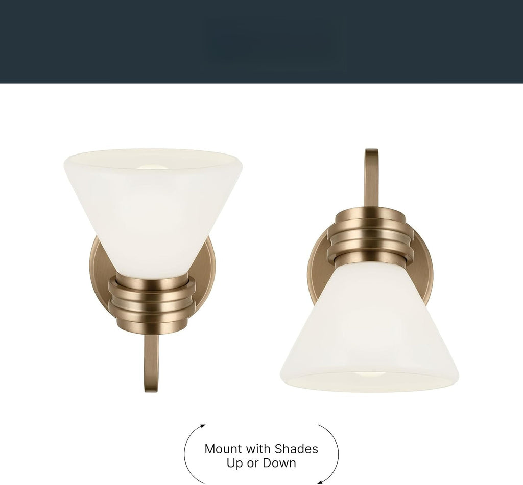 9.5in Champagne Bronze Wall Sconce