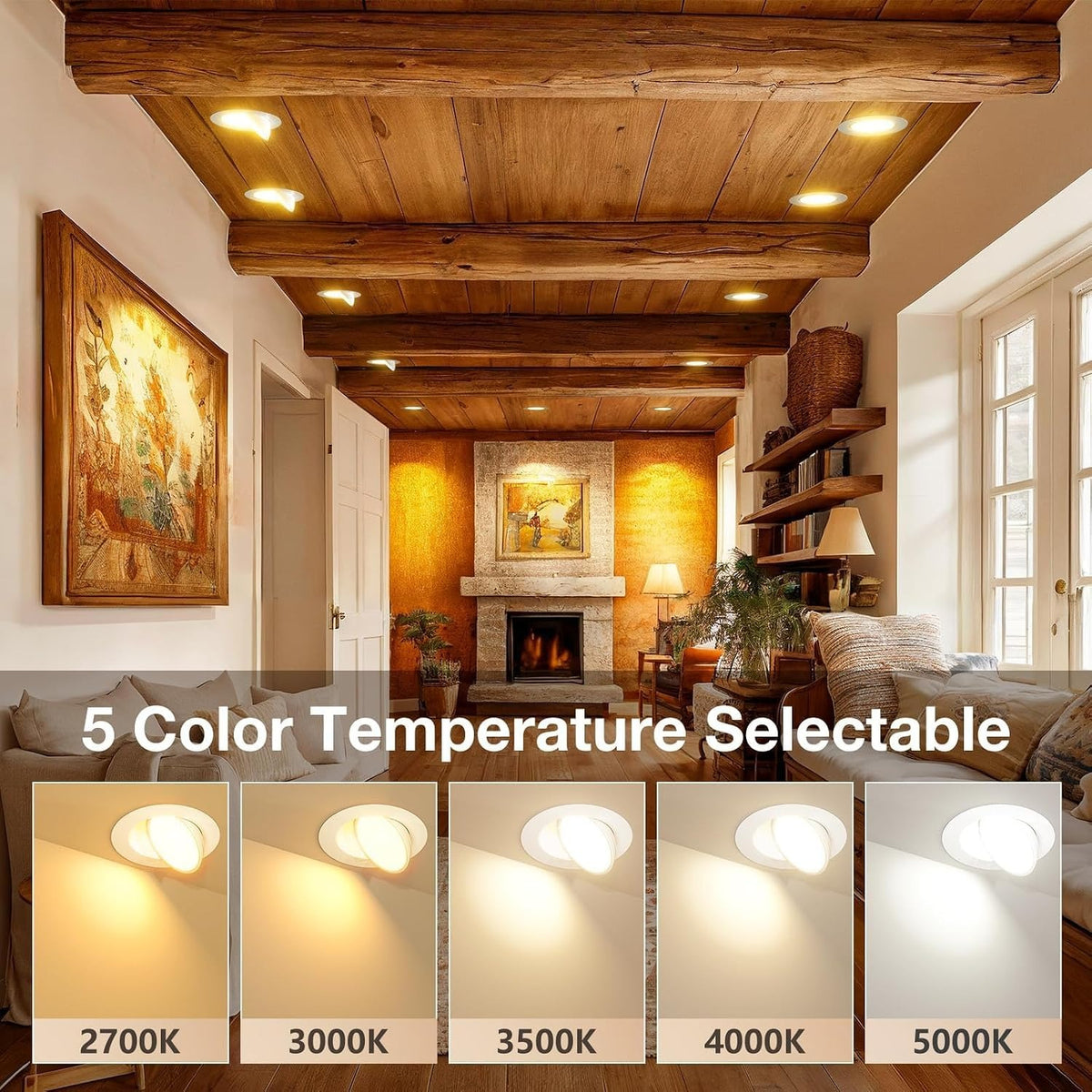 6in Gimbal Recessed Light 5CCT