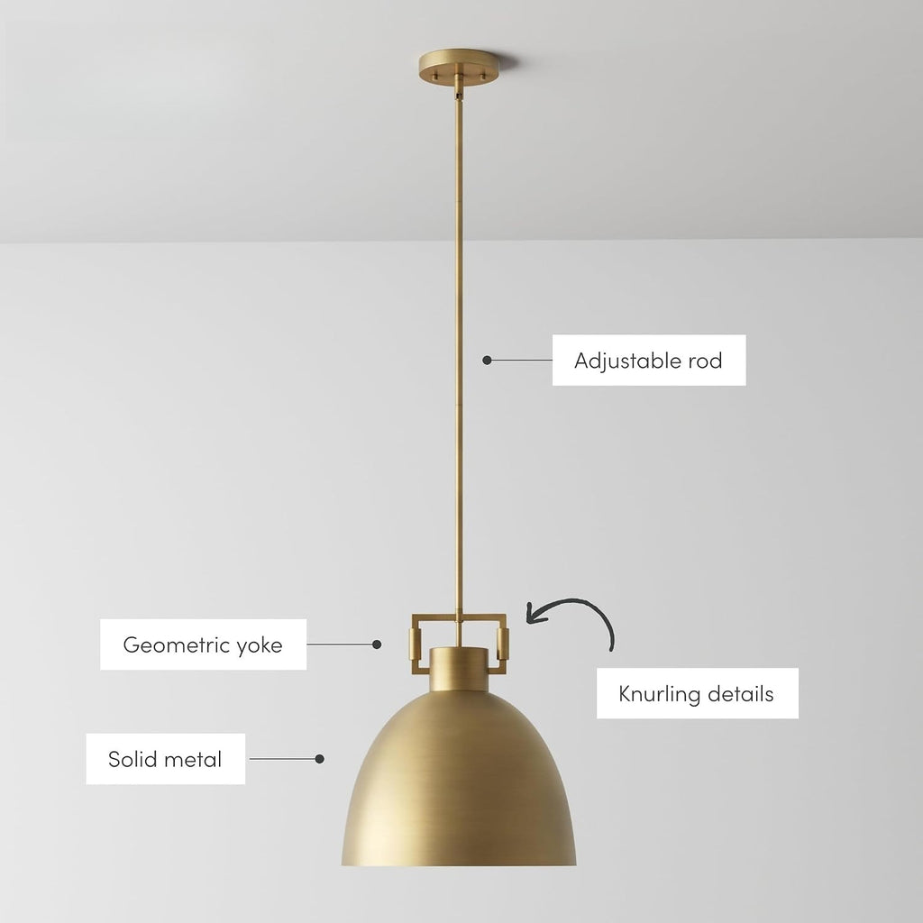 Brass Dome Pendant Light