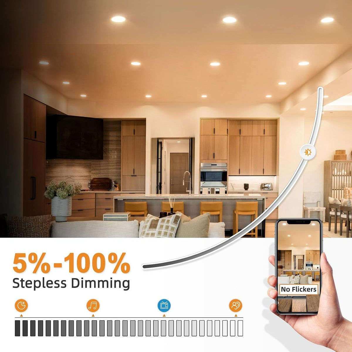 6in Ultra-Thin Recessed Light 5CCT