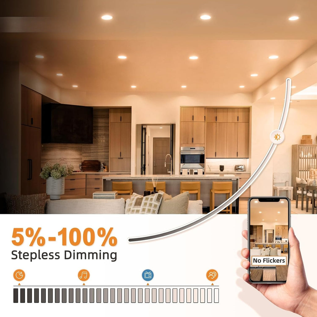 4in Recessed Lighting 5CCT 810LM