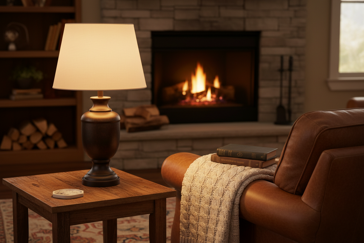 Oil-Rubbed-Bronze Accent Table Lamps