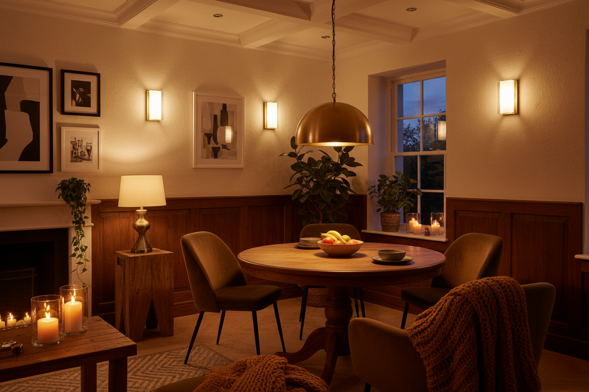 Warm Cozy Lighting Scene